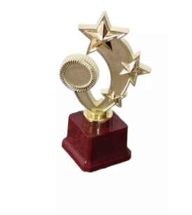 Human Star Plastic Gold Trophy