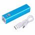 Portable Lipstick Charger blue