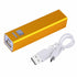 Portable Lipstick Charger yellow