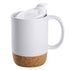 Coffee Mug with Cork Bottom white