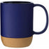 Coffee Mug with Cork Bottom blue