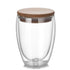 Glass Cup with Gold Lid